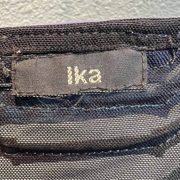 IKA 2-Piece Tank & Jacket. Nylon Black Mesh decorated w/Ribbon Swirling Design - Picture 3 of 7